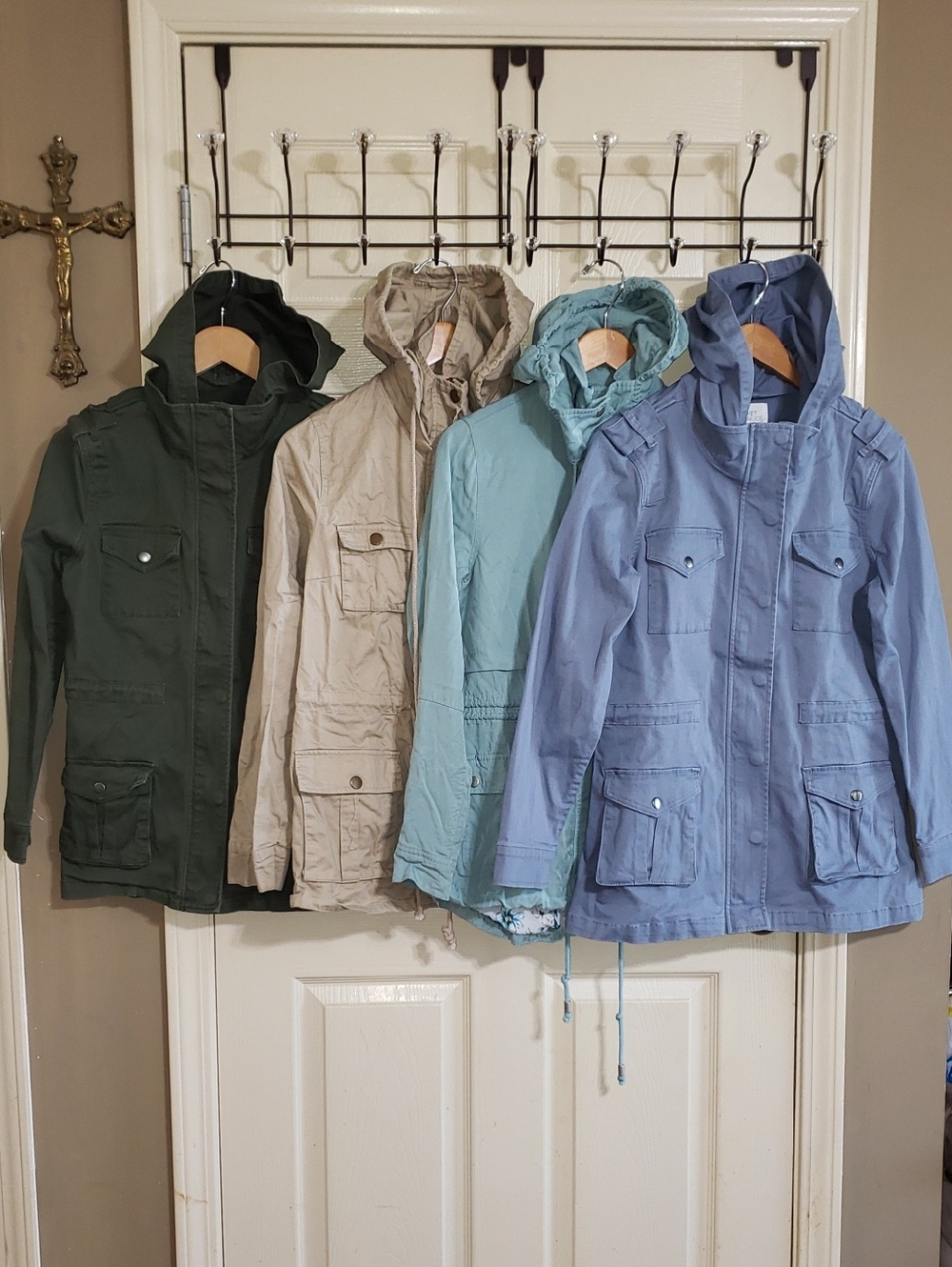 💘🖤💘 4PC MARKET & SPRUCE STITCH FIX HOODED ANORAK CARGO UTILITY JACKET
